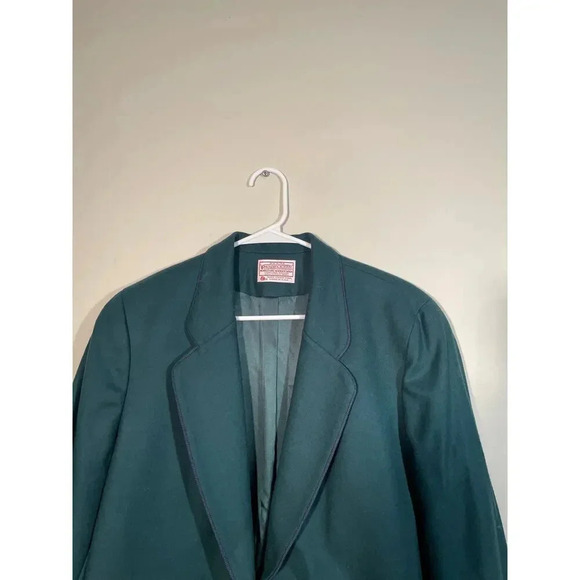 Pendleton Deadstock Forest Green 100% Virgin Wool Blazer - Picture 2 of 12